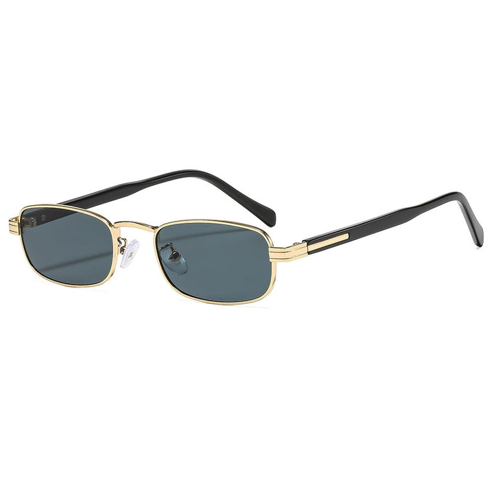 Ladies fashionable sunglasses with stylish metal frame and orange lenses Bowlift