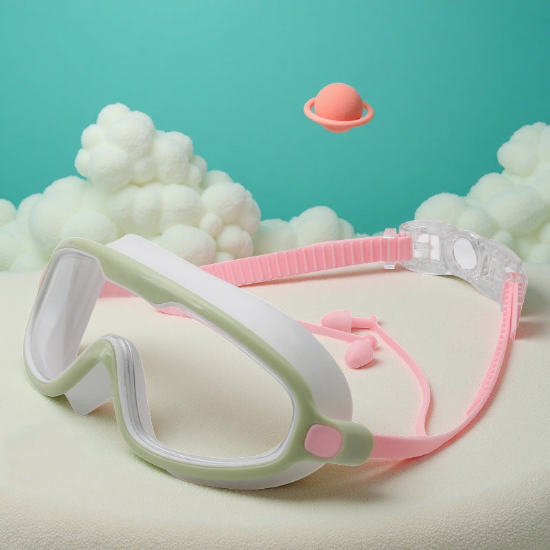 Waterproof swimming goggles with adjustable nose piece Bowlift