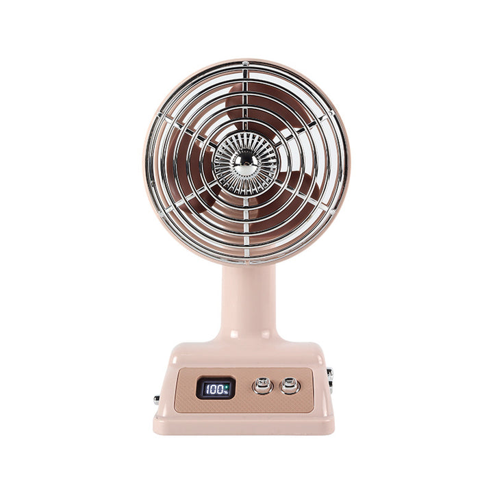 Women's Portable Table Fan with Digital Control and Flexible Tilt Bowlift
