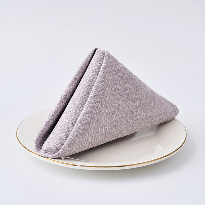 Premium Textured Linen-Blend Dinner Napkin With Hotel-Style Hem