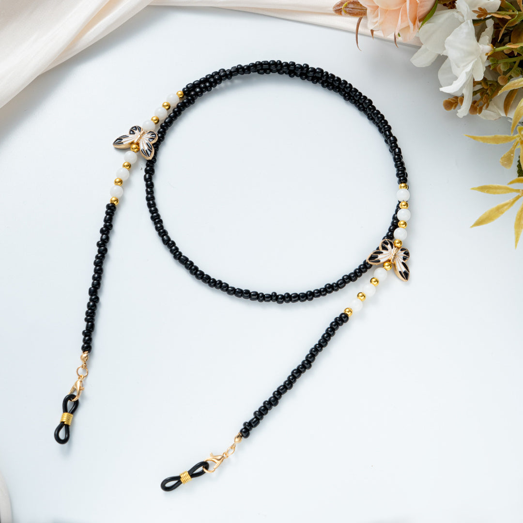 Beaded Eyewear Chain with Decorative Elements Bowlift