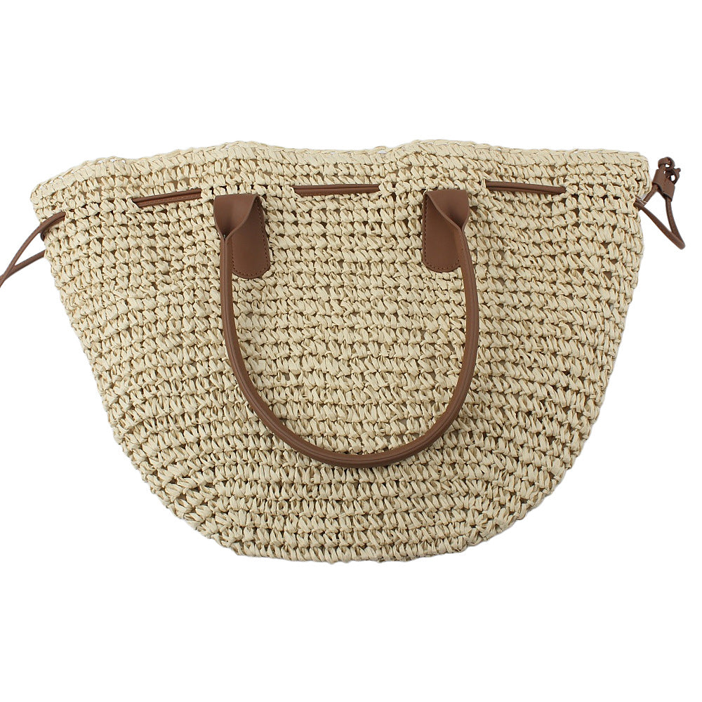 Trendy Backpack Bag Made of Woven Natural Material Bowlift