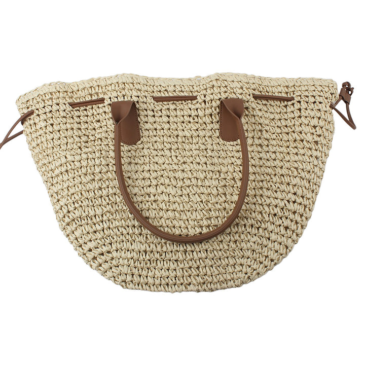 Trendy Backpack Bag Made of Woven Natural Material Bowlift
