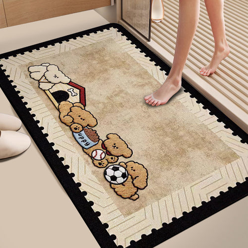 Fun Cat-Themed Bath Mat Bowlift