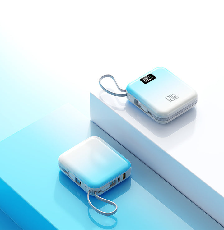Portable charger with digital display and high capacity Bowlift