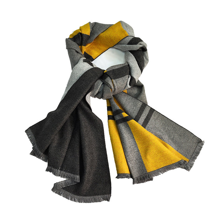 Ladies Elegant and Warm Scarf with Geometric Pattern Bowlift