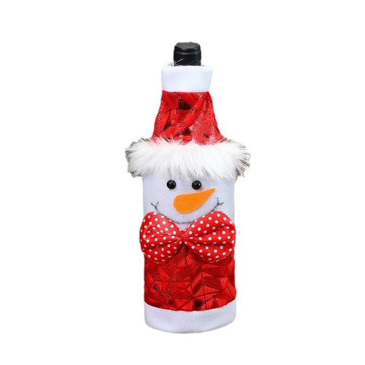 Decorative wine bottle cover in Santa Claus design Bowlift