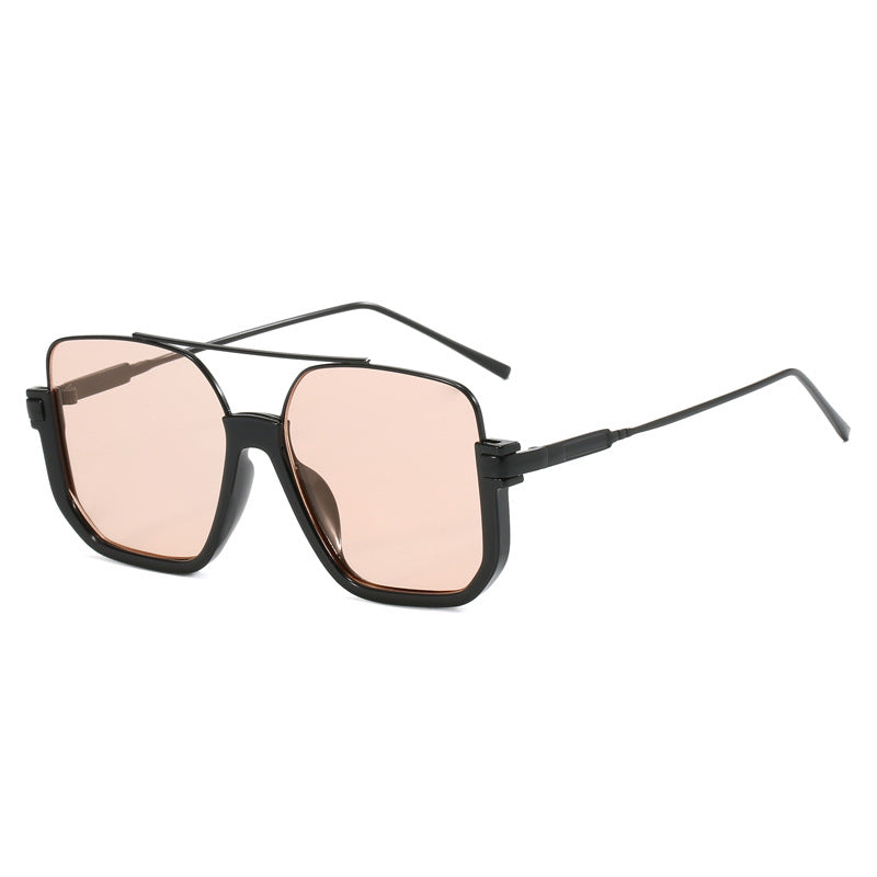 Women oversized sunglasses with trendy square frame and protective UV filter Bowlift