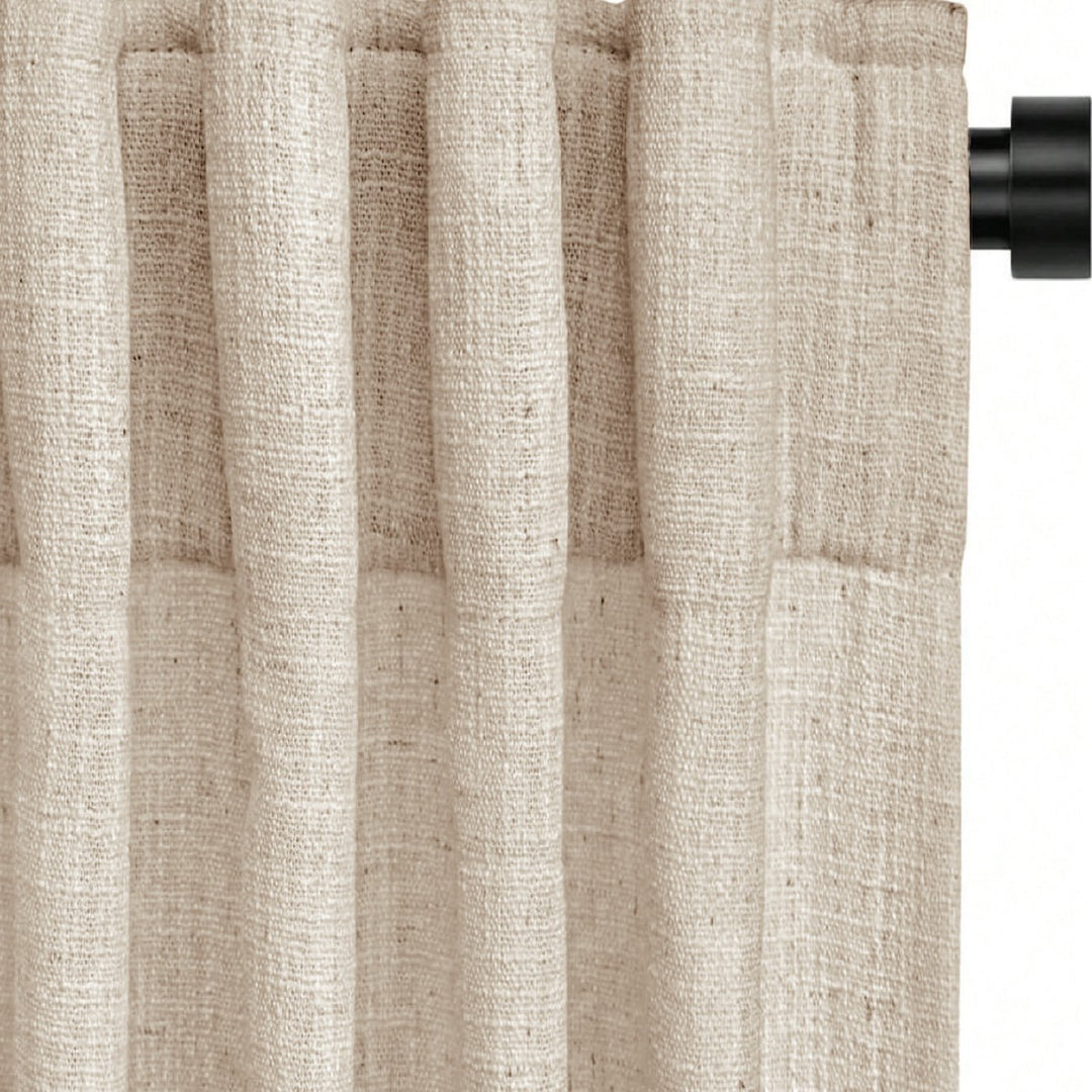 Sheer Linen Window Curtains Bowlift