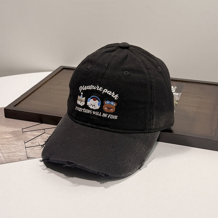 Unisex Embroidered Casual Cap Bowlift