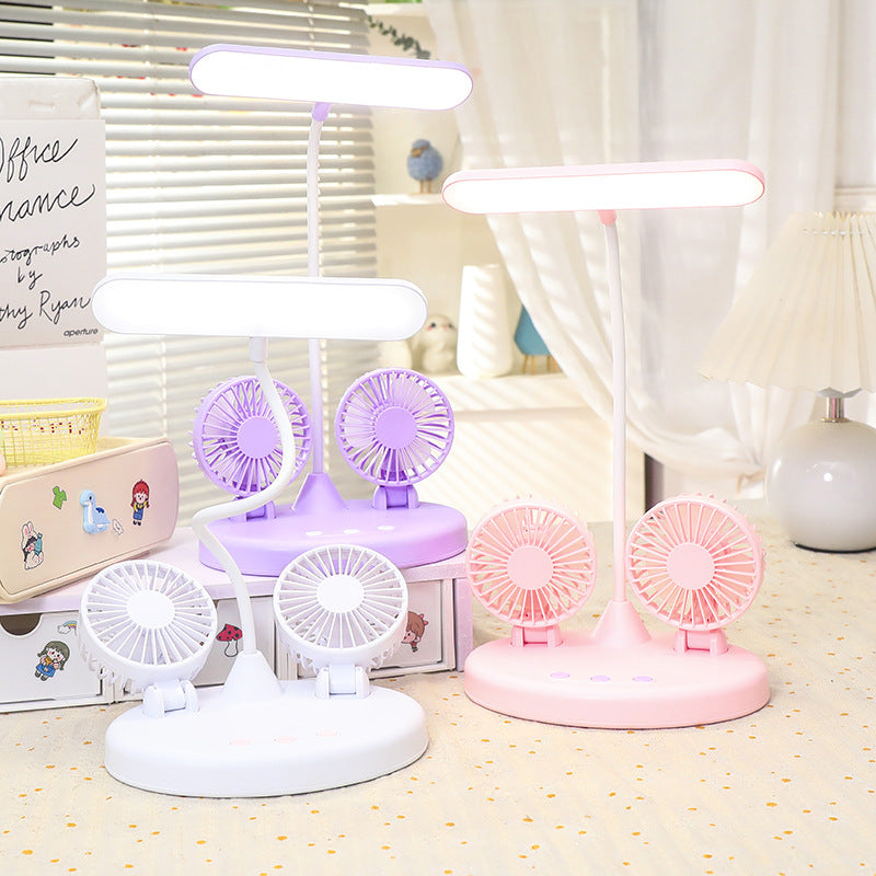 Ladies Multifunctional Table Lamp with Integrated Fans Bowlift