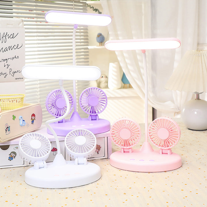 Ladies Multifunctional Table Lamp with Integrated Fans Bowlift