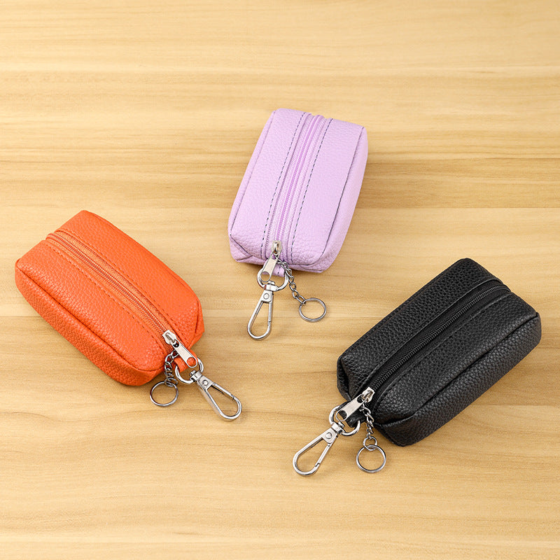 Compact Multifunctional Zippered Coin Pouch