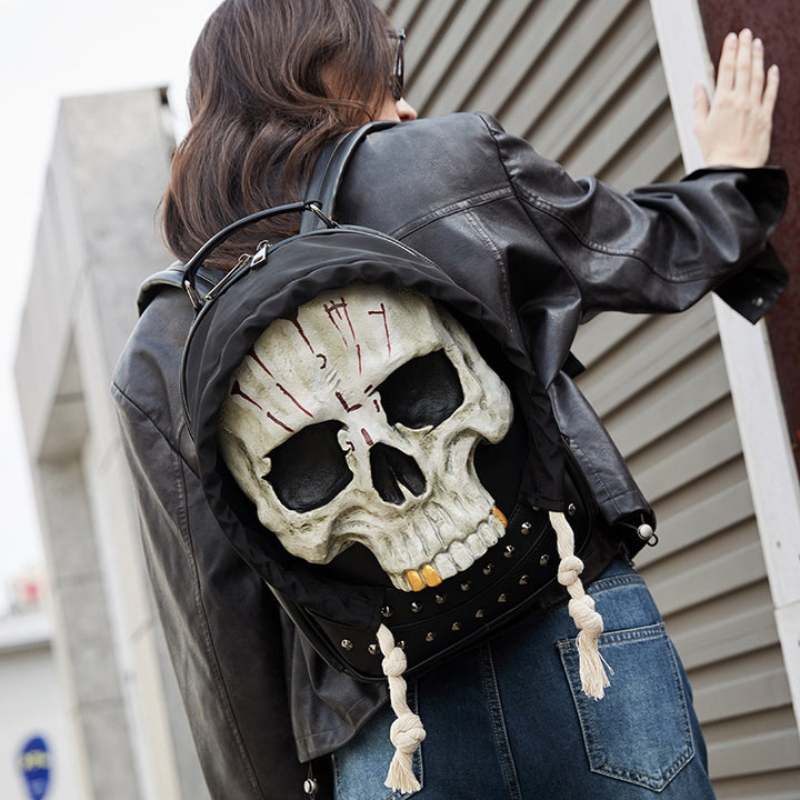 Creative and Eye-Catching Skull Backpack Bowlift