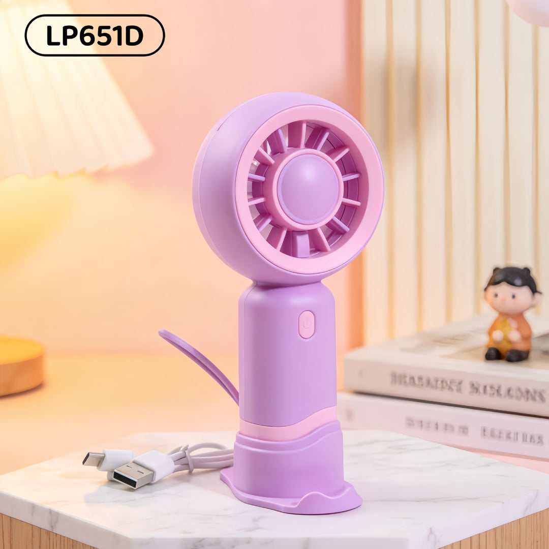 Portable handheld fan with cute animal design Bowlift