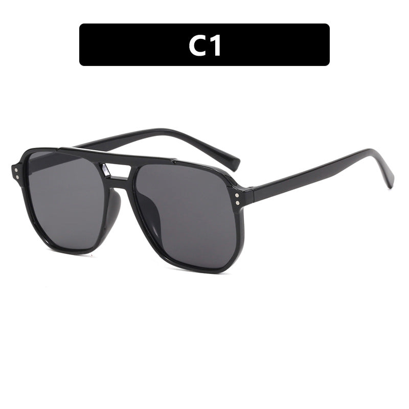 Women's oversized sunglasses with geometric design and UV protection Bowlift