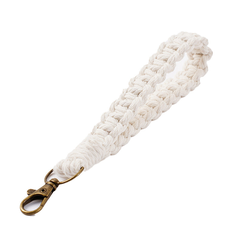 Handwoven Macrame Keychain Holder Bowlift
