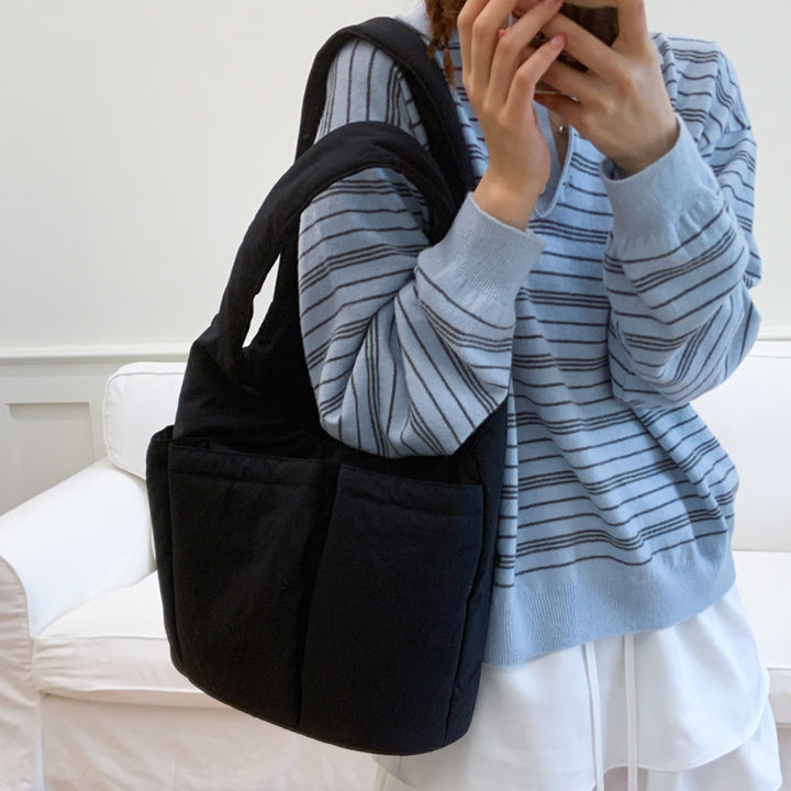 Practical Multi-Pocket Tote Bag Bowlift