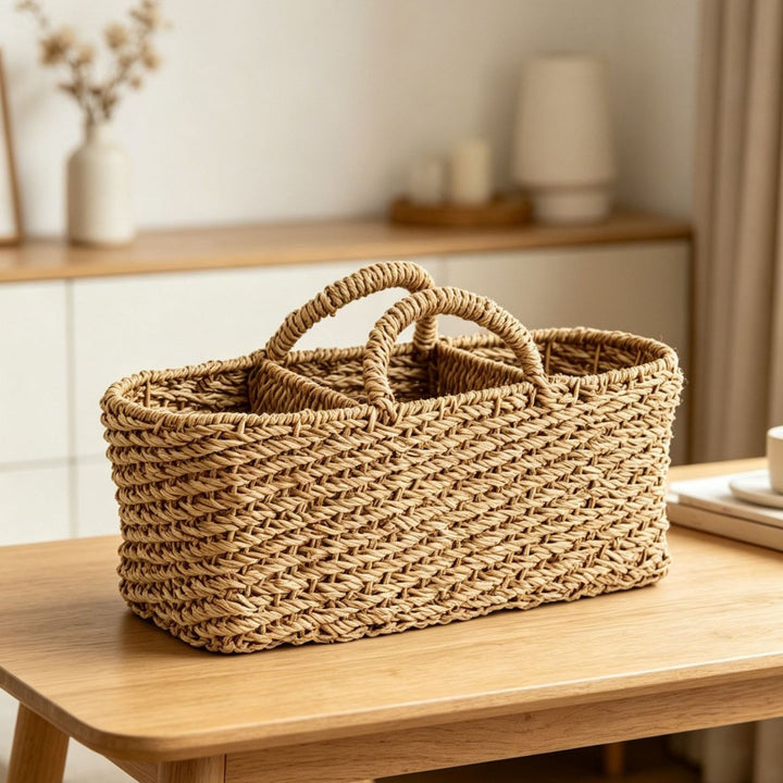 Woven Decorative Storage Basket Bowlift