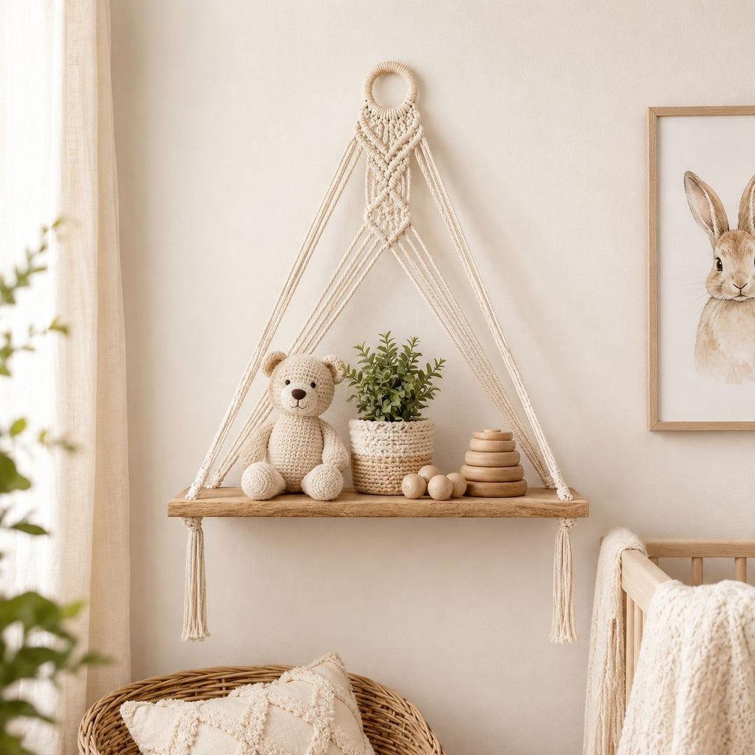 Macrame Wall Shelf Bowlift