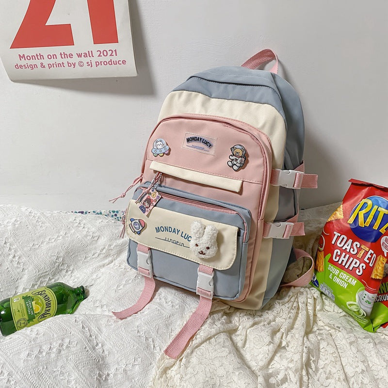 Playful Multi-Pocket Character Backpack Bowlift
