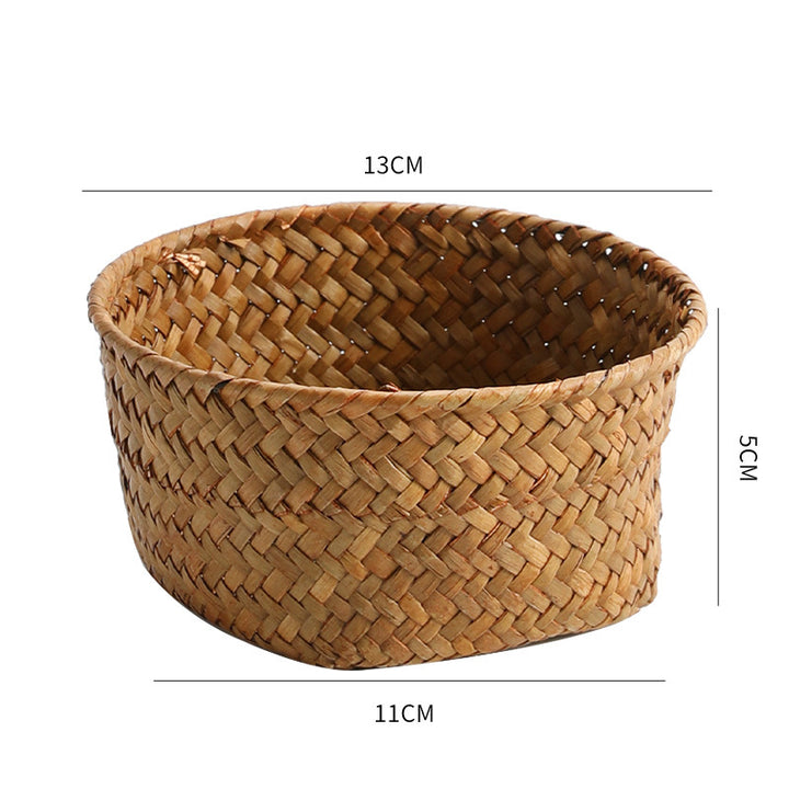 Handmade Natural Fiber Storage Basket Bowlift
