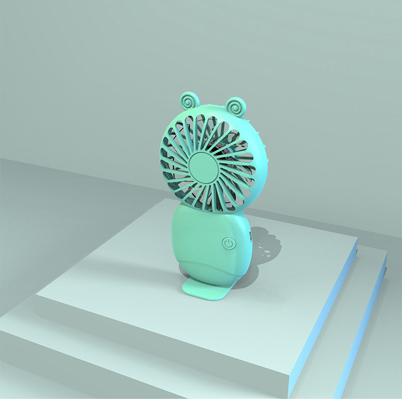 Cute Cartoon Bear-Themed Handheld Mini Fan Bowlift