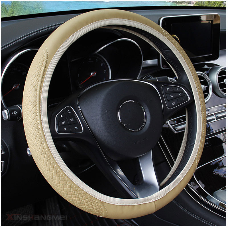 Premium padded steering wheel cover with anti-slip textured grip Bowlift