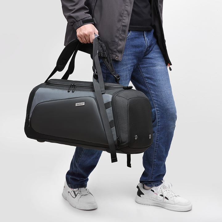 Convertible Travel Duffel Backpack with Shoe Compartment Bowlift