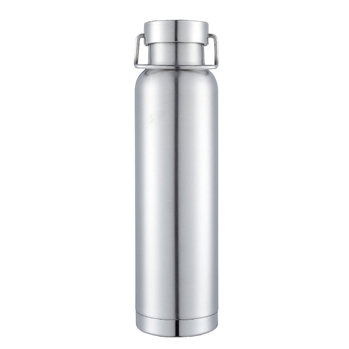 Double-Wall Vacuum Insulated Stainless Steel Water Bottle With Twist-Lock Carry Lid