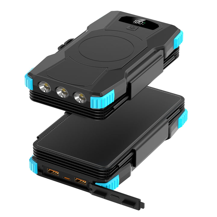 High-performance solar power bank with integrated LED lighting Bowlift