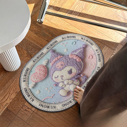 Cute Cartoon Character Plush Floor Mat