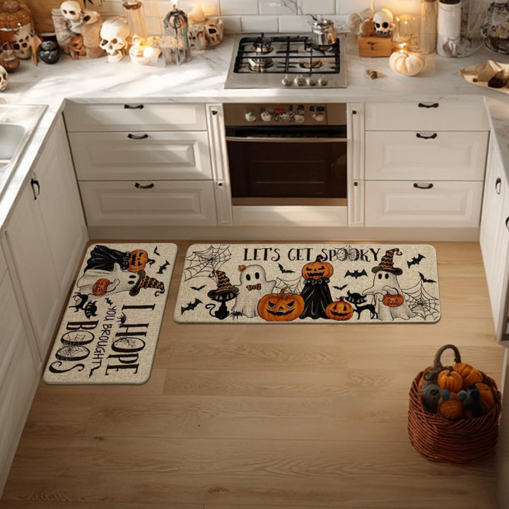 Floral Pattern Kitchen Comfort Mat Set Bowlift
