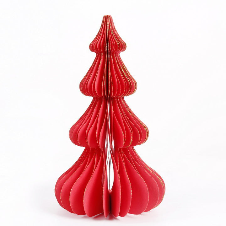 Collapsible Honeycomb Paper Tabletop Christmas Tree Decoration