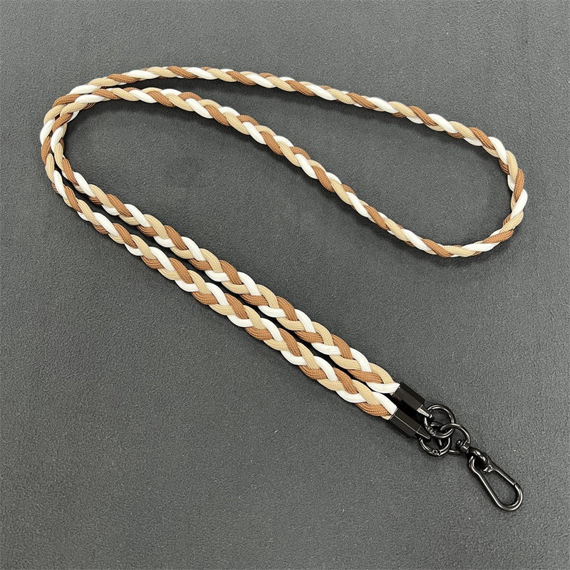 Braided Phone Lanyard with Secure Clips Bowlift