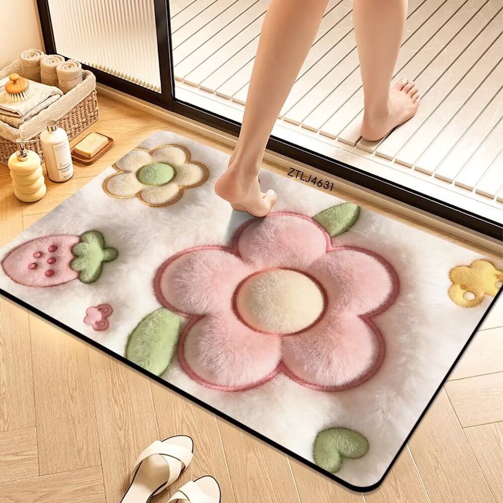 Plush Money-Themed Bath Mat Bowlift