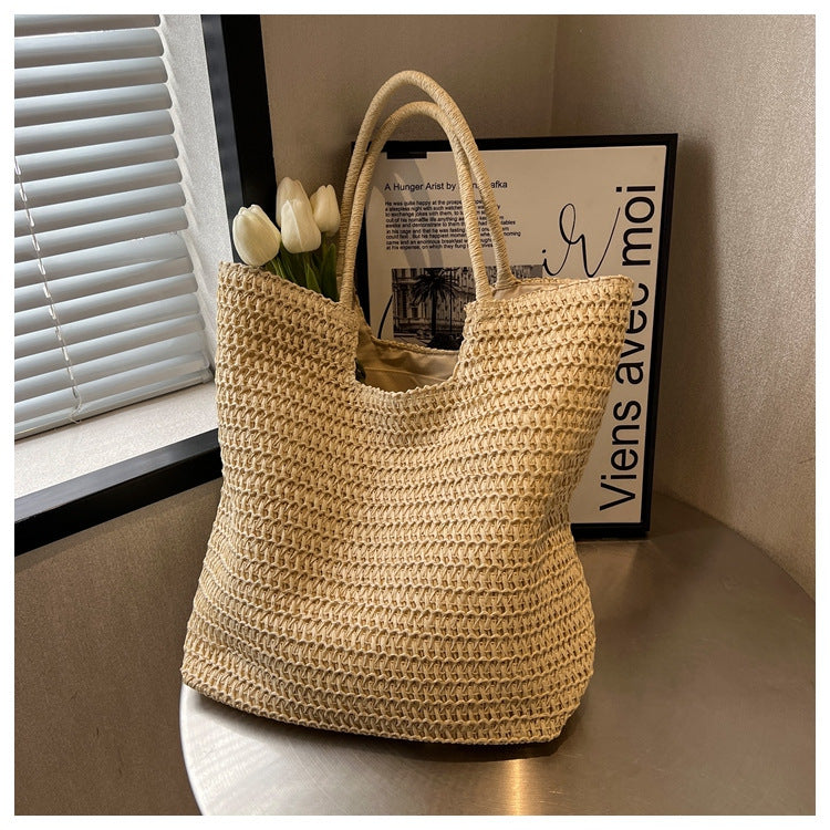 Handmade ven Straw Tote Bag Bowlift