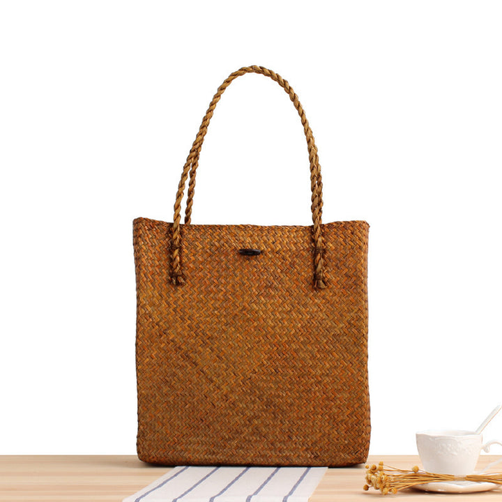 Braided Tote Bag with Two Sturdy Handles Bowlift