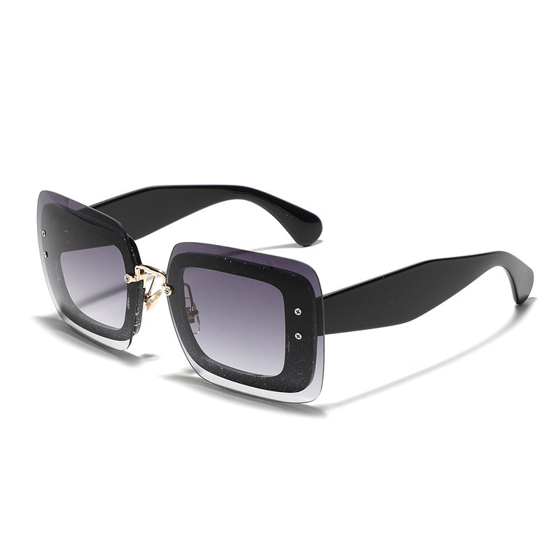 Women's square sunglasses with innovative frame Bowlift