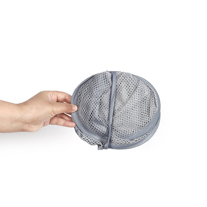 Hanging Mesh Laundry Storage Bag With Breathable Net And Hook Loop