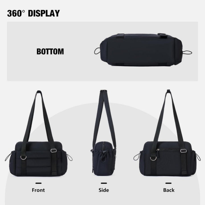 Multifunctional Shoulder Bag with Removable Organizer Bowlift