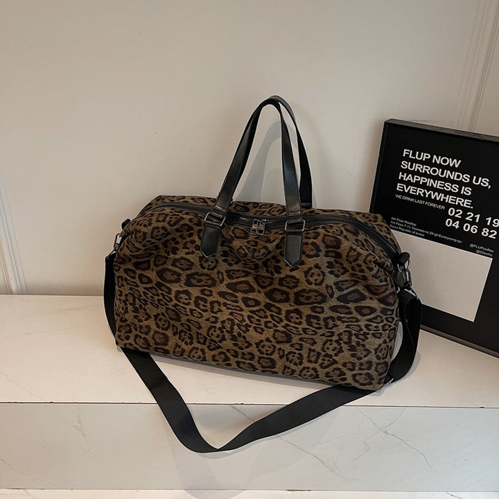 Chic Animal Print Travel Duffel