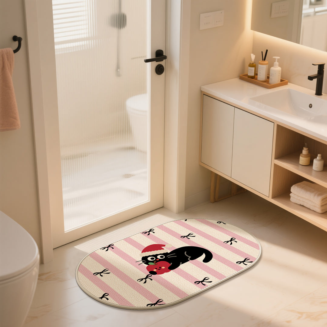 Charming Dog-Themed Bath Mat Bowlift