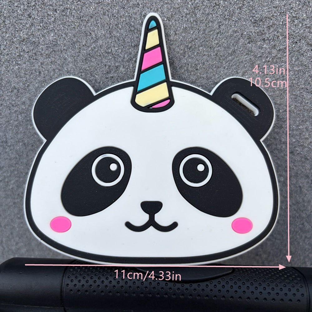 Panda-Themed Luggage Identifier Bowlift