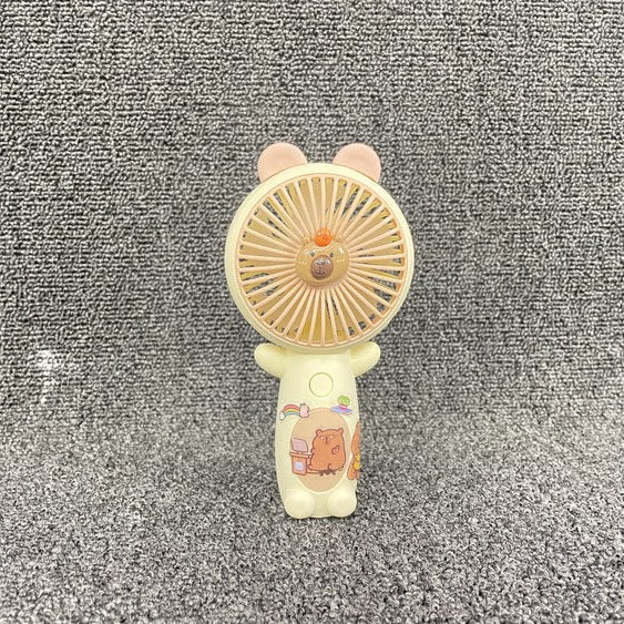 Unisex Portable Hand Fan in Playful Bear Design Bowlift