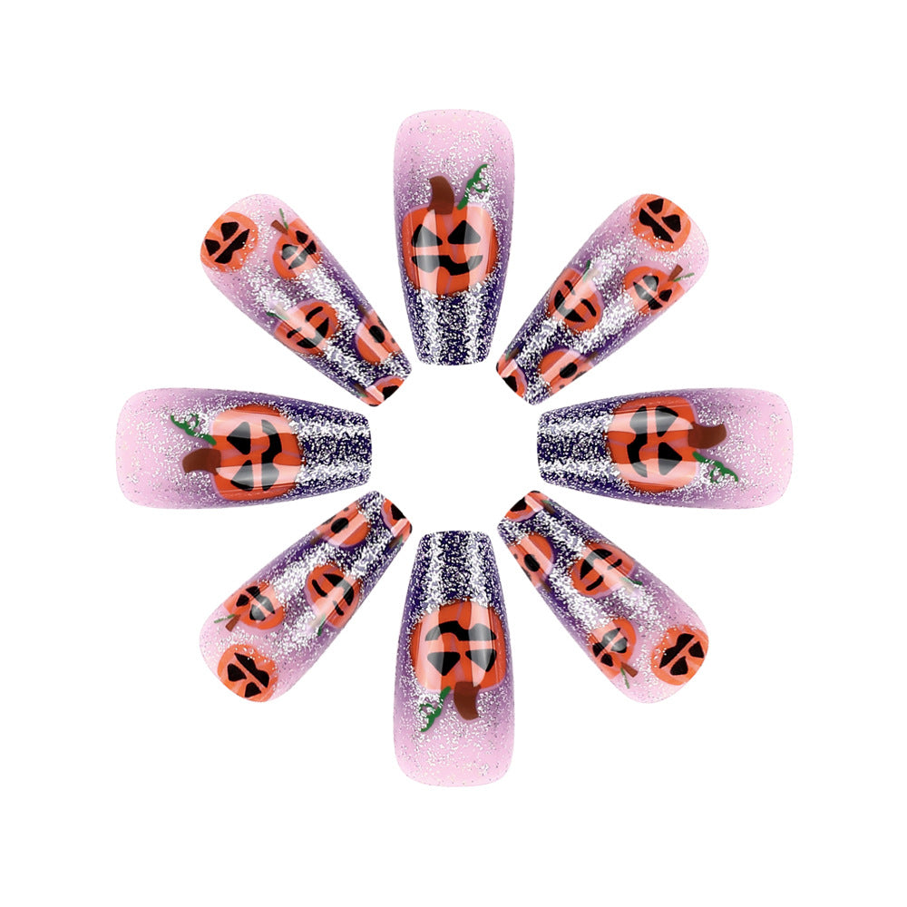 Halloween-Themed Long-Lasting Press-On Nail Art Bowlift