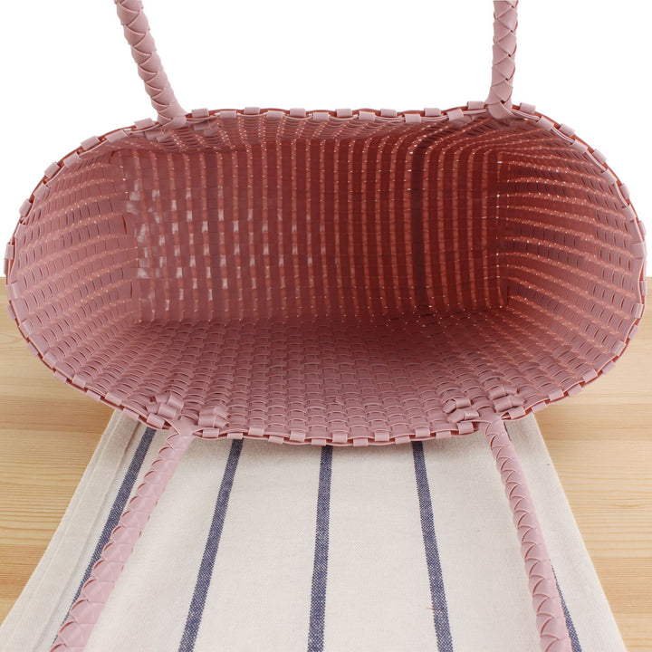 Handbag with Braided Design and Long Shoulder Straps Bowlift