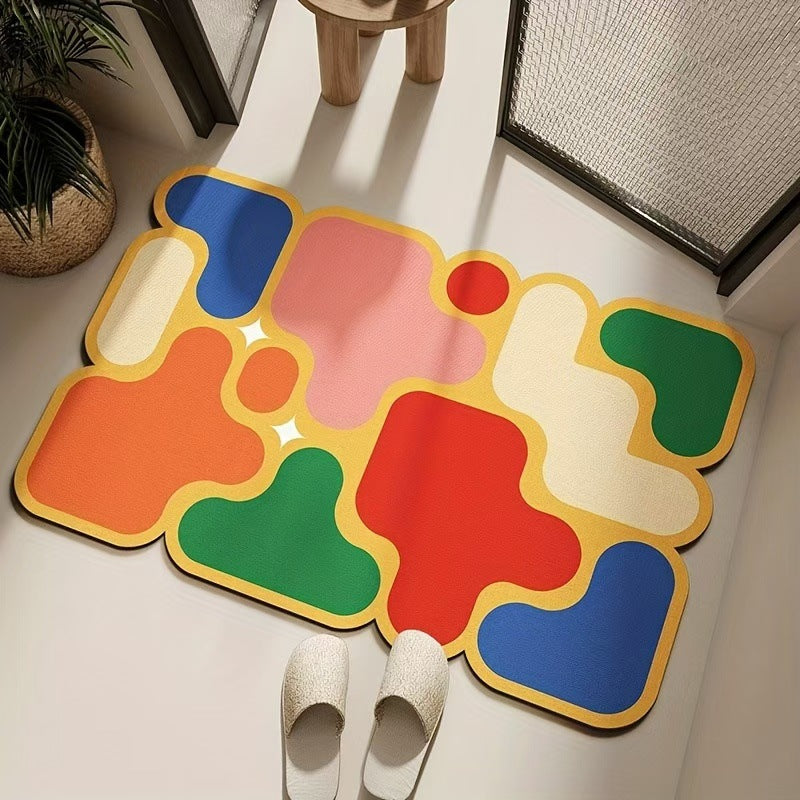 Modern Abstract Floor Mat Bowlift
