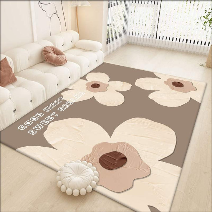 Elegant Floral Pattern Area Rug Bowlift