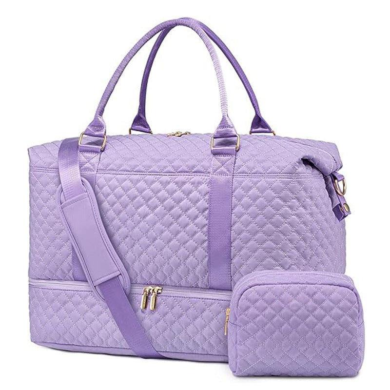 Padded Travel Bag with Removable Cosmetic Pouch Bowlift